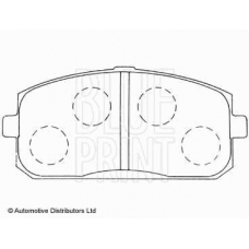 ADT34216 BLUE PRINT Комплект тормозных колодок, дисковый тормоз