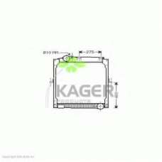 31-2717 KAGER Радиатор, охлаждение двигателя