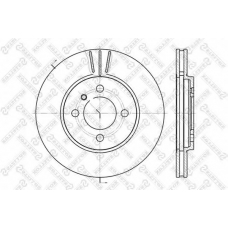 6020-1509V-SX STELLOX Тормозной диск