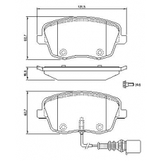 0 986 494 105 BOSCH Комплект тормозных колодок, дисковый тормоз