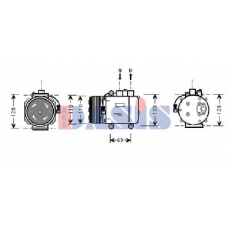 851110N AKS DASIS Компрессор, кондиционер