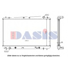 210148N AKS DASIS Радиатор, охлаждение двигателя