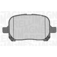 363916060597 MAGNETI MARELLI Комплект тормозных колодок, дисковый тормоз