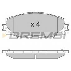 BP3250 BREMSI Комплект тормозных колодок, дисковый тормоз