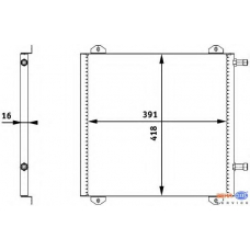 8FC 351 317-771 HELLA Конденсатор, кондиционер