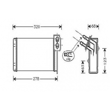 2061931 ORDONEZ Теплообменник, отопление салона