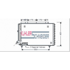 3321001 KUHLER SCHNEIDER Конденсатор, кондиционер