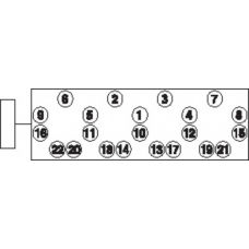 HBS016 PAYEN Комплект болтов головки цилидра