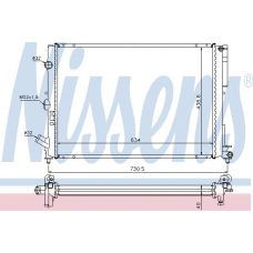 63851A NISSENS Радиатор, охлаждение двигателя