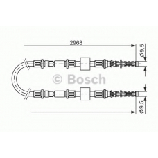 1 987 477 101 BOSCH Трос, стояночная тормозная система