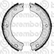 S 61 518 BREMBO Комплект тормозных колодок, стояночная тормозная с