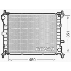 DRM10050 DENSO Радиатор, охлаждение двигателя