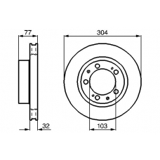 0 986 478 408 BOSCH Тормозной диск