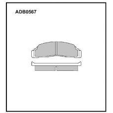 ADB0567 Allied Nippon Тормозные колодки