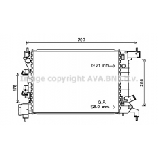CTA2047 AVA Радиатор, охлаждение двигателя