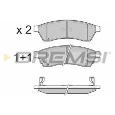 BP3400 BREMSI Комплект тормозных колодок, дисковый тормоз