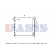510134N AKS DASIS Радиатор, охлаждение двигателя