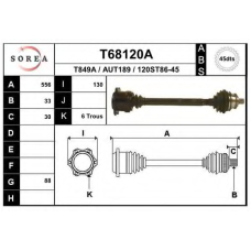 T68120A EAI Приводной вал