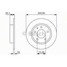 0 986 479 894 BOSCH Тормозной диск