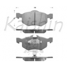 D3114 KAISHIN Комплект тормозных колодок, дисковый тормоз