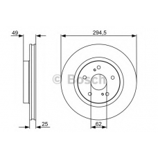 0 986 479 559 BOSCH Тормозной диск