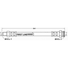 FBH6509 FIRST LINE Тормозной шланг