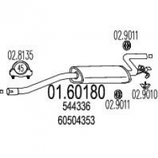 01.60180 MTS Глушитель выхлопных газов конечный