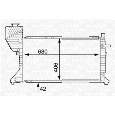 350213123300 MAGNETI MARELLI Радиатор, охлаждение двигателя