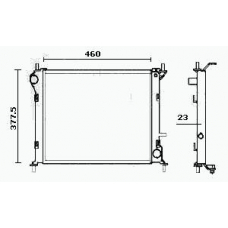 RM0438 EQUAL QUALITY Радиатор, охлаждение двигателя