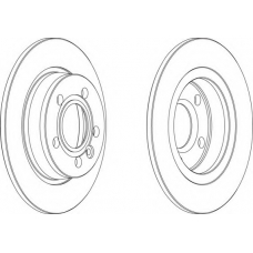 DDF847C-1 FERODO Тормозной диск