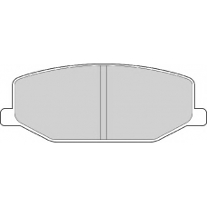 FD6338N NECTO Комплект тормозных колодок, дисковый тормоз