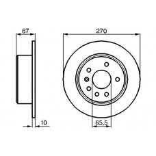 0 986 478 267 BOSCH Тормозной диск