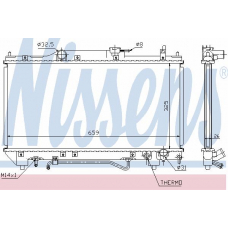 64784A NISSENS Радиатор, охлаждение двигателя