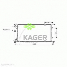 31-1223 KAGER Радиатор, охлаждение двигателя