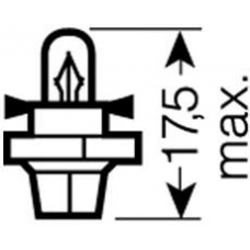 2473 MFX6 OSRAM Лампа накаливания, освещение щитка приборов; лампа