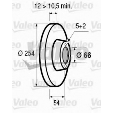 186223 VALEO Тормозной диск