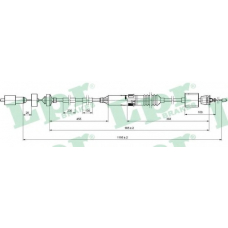 C0200C LPR Трос, управление сцеплением