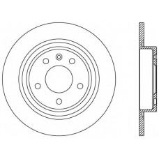 BDA2538.10 OPEN PARTS Тормозной диск