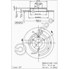 08.4929.14 BREMBO Тормозной диск