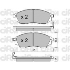 822-819-0 CIFAM Комплект тормозных колодок, дисковый тормоз