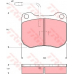 GDB173 TRW Комплект тормозных колодок, дисковый тормоз