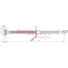4110736 METZGER Тормозной шланг