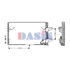 051960N AKS DASIS Конденсатор, кондиционер