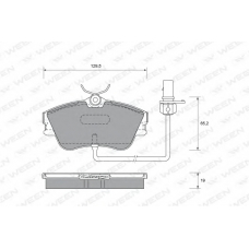 151-1819 WEEN Комплект тормозных колодок, дисковый тормоз