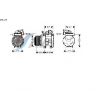 KAK124 AVA Компрессор, кондиционер