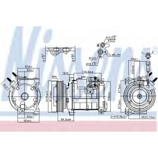 890152 NISSENS Компрессор, кондиционер