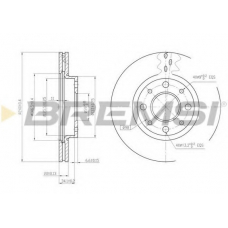 DBB179V BREMSI Тормозной диск