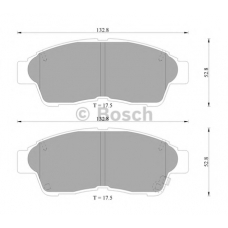 0 986 505 962 BOSCH Комплект тормозных колодок, дисковый тормоз