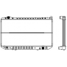 1271-0201 SAKURA  Automotive Радиатор, охлаждение двигателя