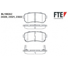 BL1982A2 FTE Комплект тормозных колодок, дисковый тормоз